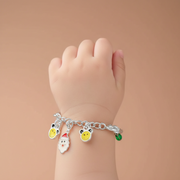 One Pair Bloom Kids 925 Silver Bracelet (Age Group: Newborn to 3 years)